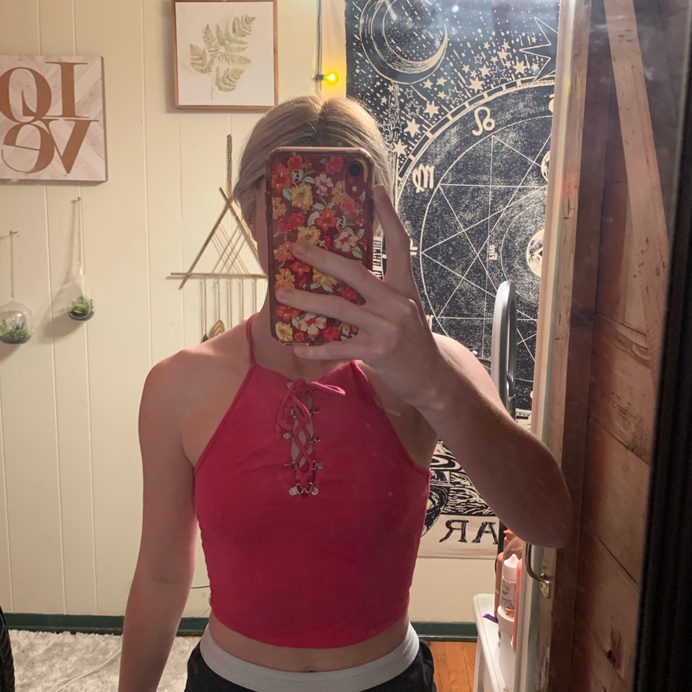 Pink Halter Top